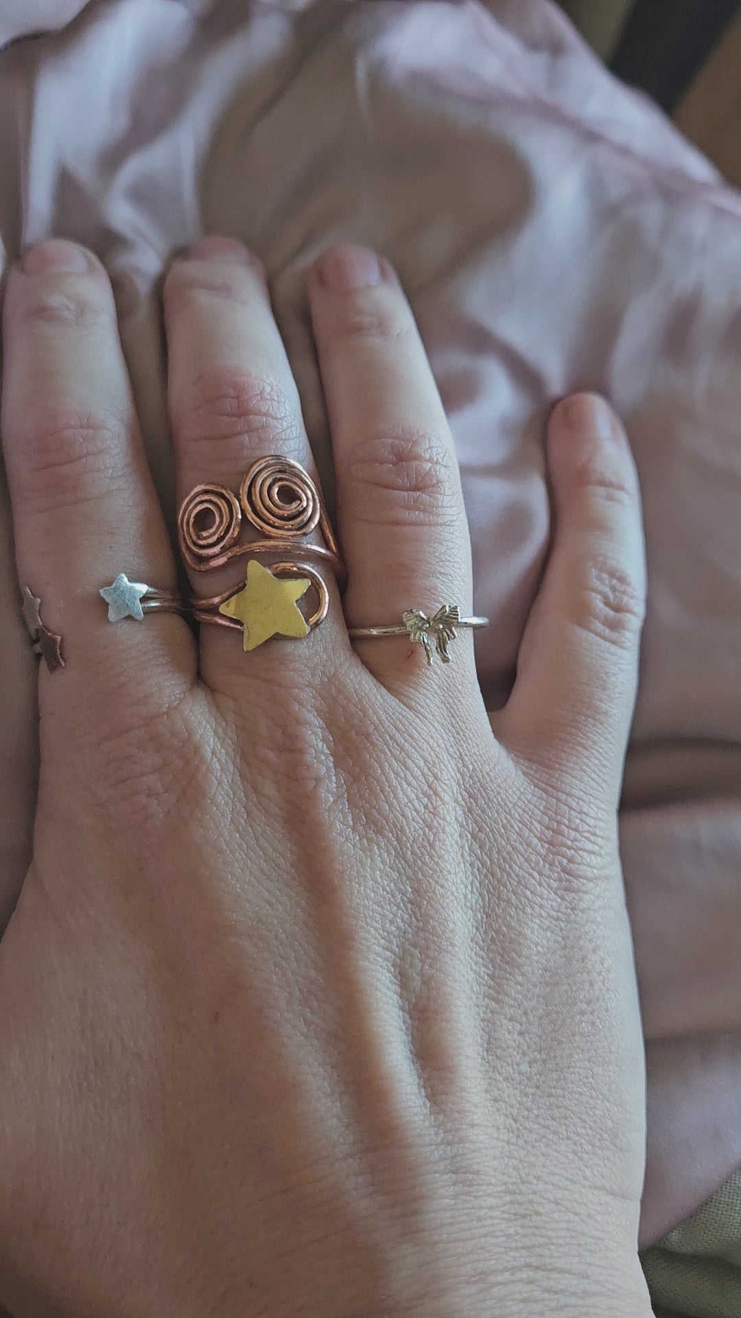 Twirly adjustable Statement Ring