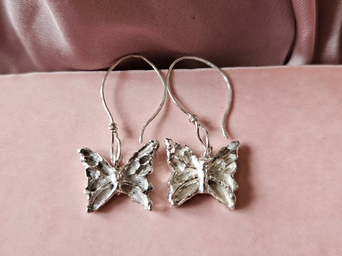 Silver Butterfly Drops