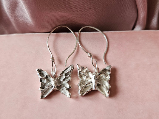 Silver Butterfly Drops