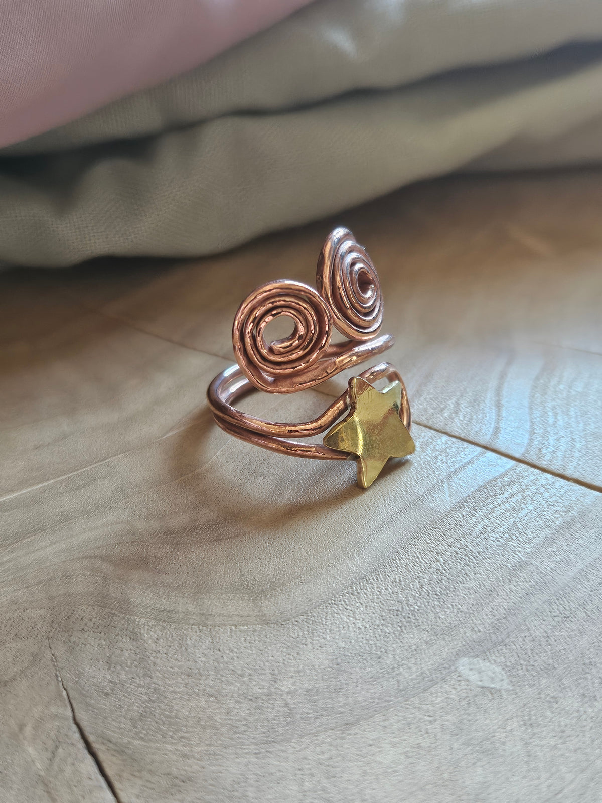 Twirly adjustable Statement Ring