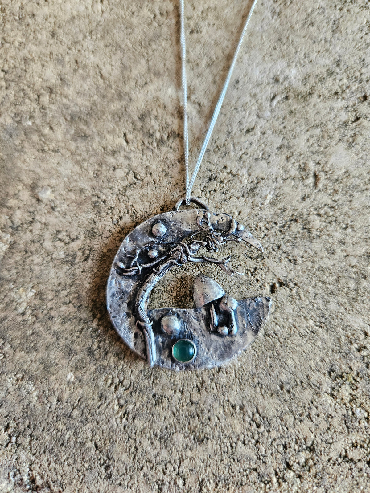 Moonlit forest necklace