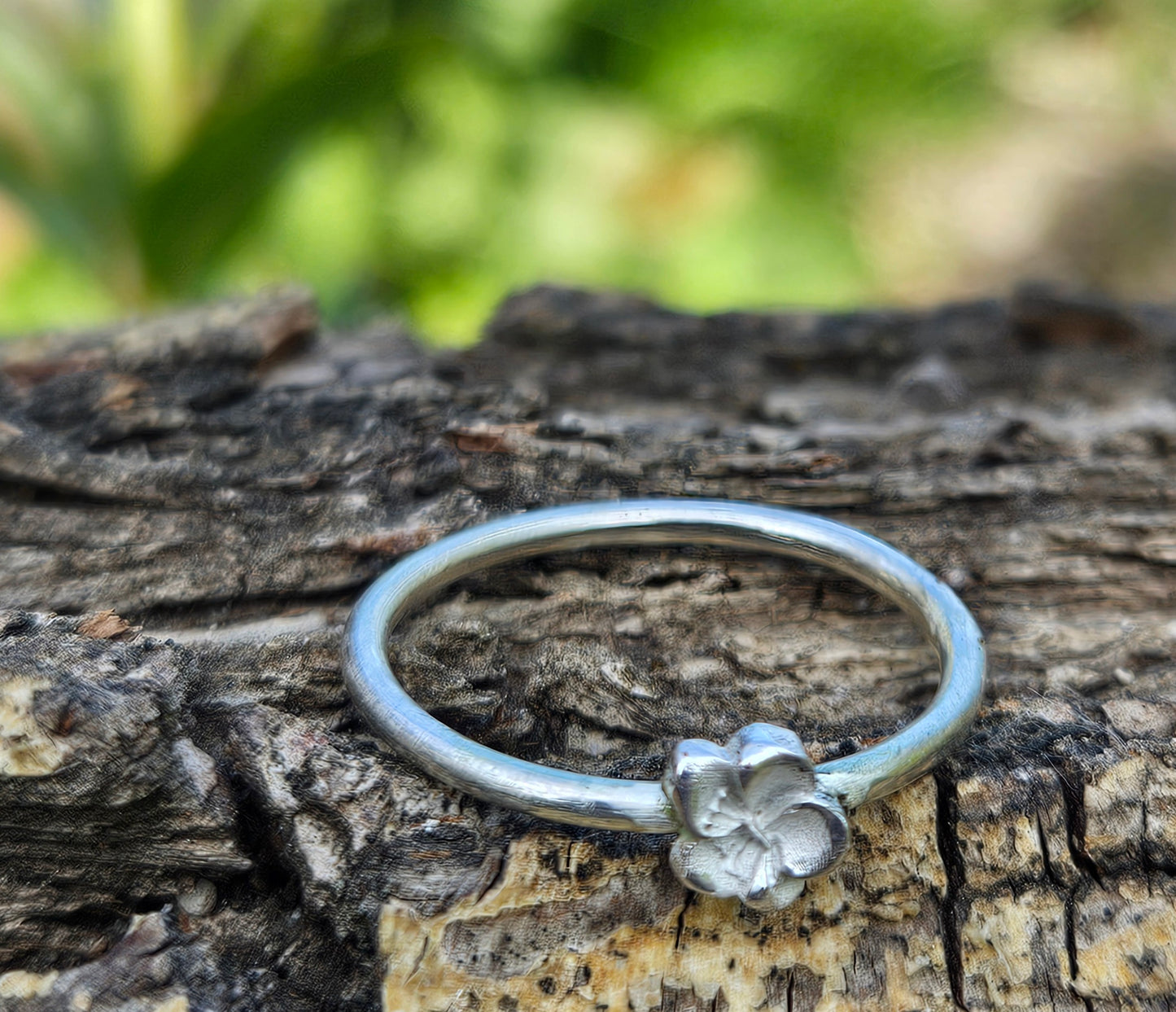 Silver Blossom Ring - Size O