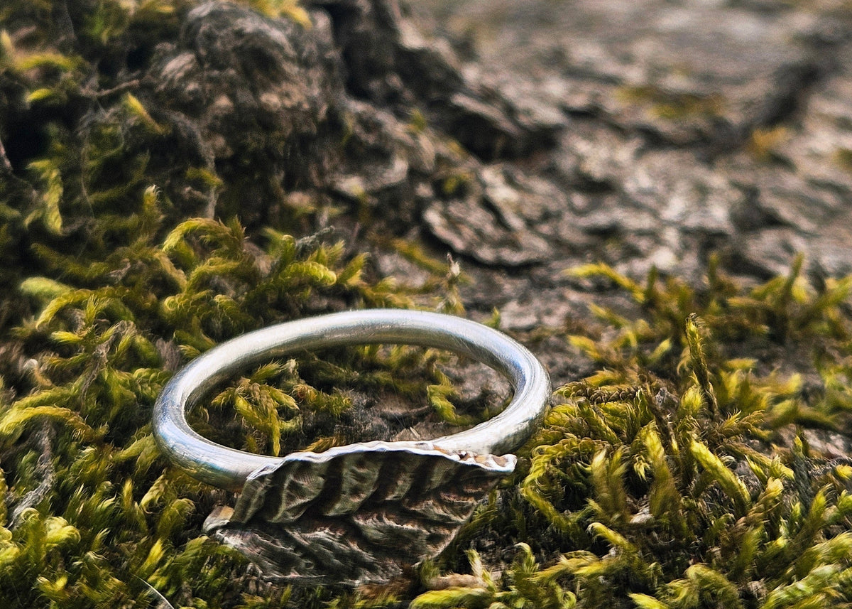 Silver Leaf ring