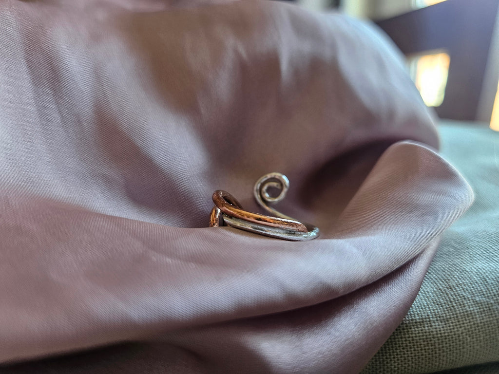 Swirly Whirlpool Two Tone Galaxy Ring