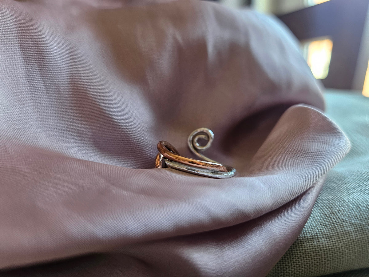 Swirly Whirlpool Two Tone Galaxy Ring