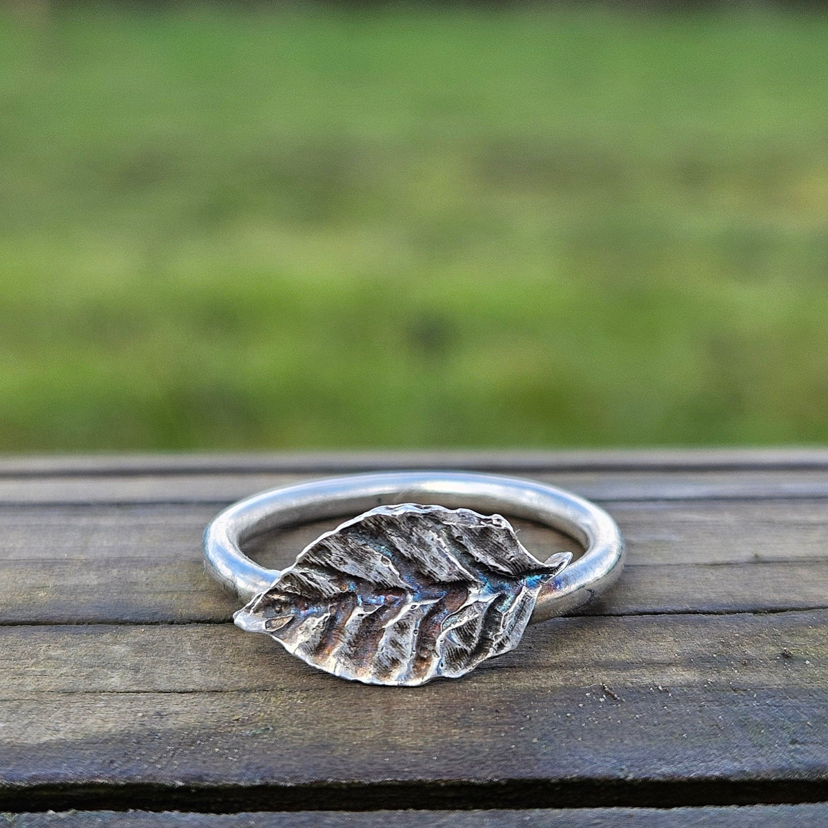 Silver Leaf ring