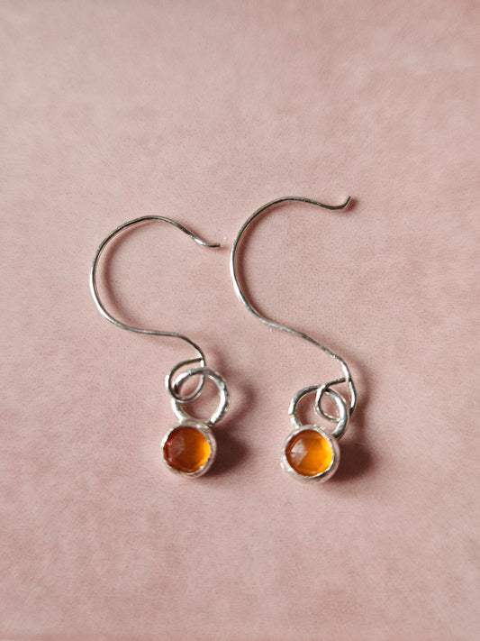Little Carnelian Drop Earrings