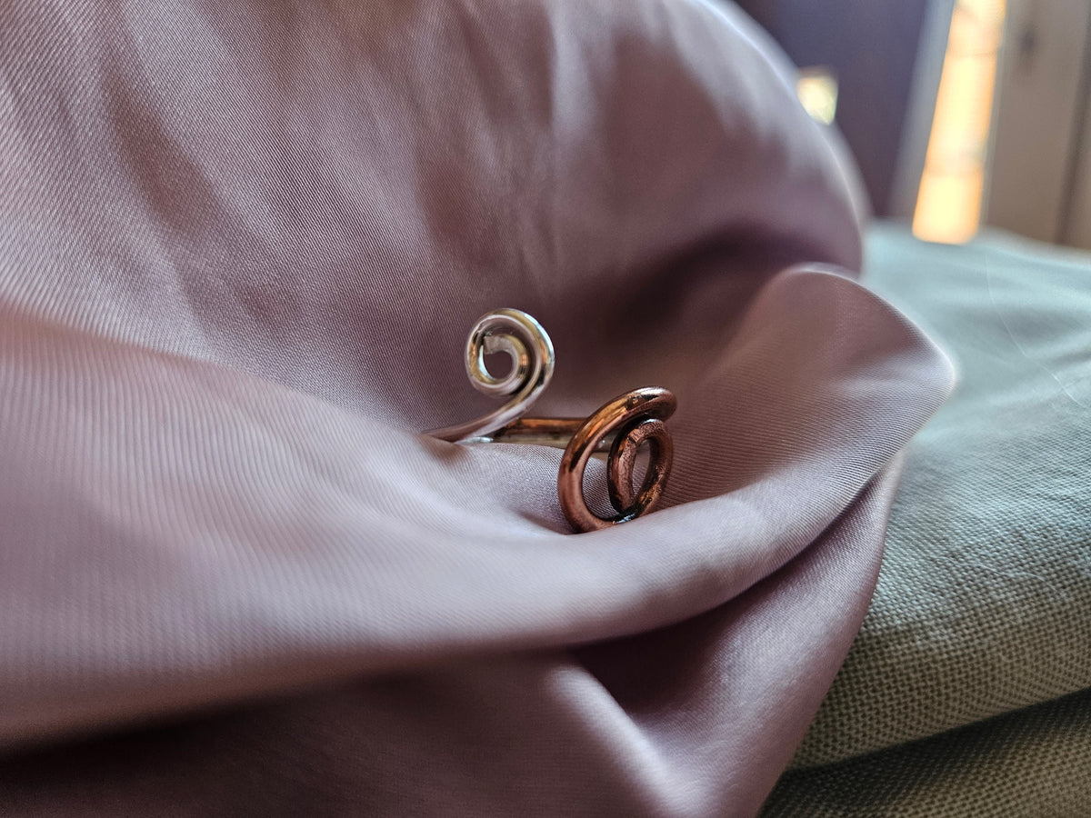 Swirly Whirlpool Two Tone Galaxy Ring