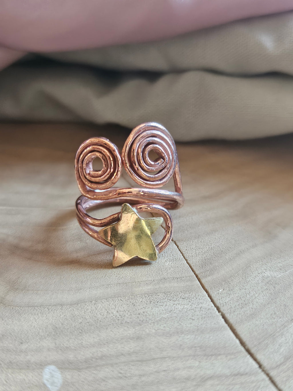 Twirly adjustable Statement Ring