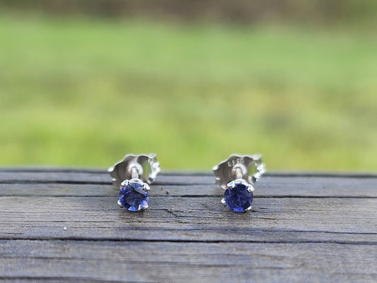 Stoneglow studs Iolite